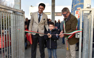 Daniele Friggeri durante l'inaugurazione scuola dell'infanzia Montechiarugolo realizzata da Bucci Spa