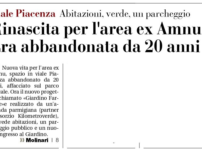 Il futuro dell'ex Amnu (Da Gazzetta di Parma - 22/07/2025)